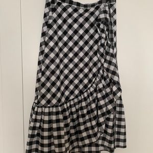 Jcrew check skirt